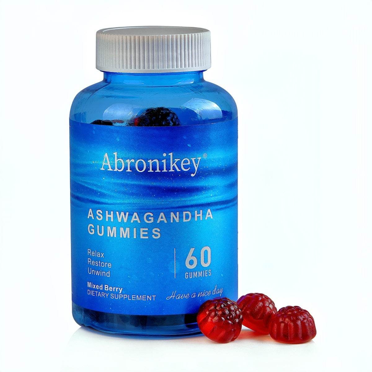 Ashwagandha 2000 MG & Vitamin D2 C Gummy, Extra Strength, KSM-77 High Potency,10 Withanolide, Delicious Mixed Berry, Ayurvedic Supplement, Vegan, Gluten-Free & Gelatin-Free-60 Count - Get To Find It, LLC