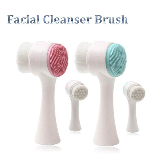 Double-sided Silicone Facial Cleanser Brush - Get To Find It, LLC