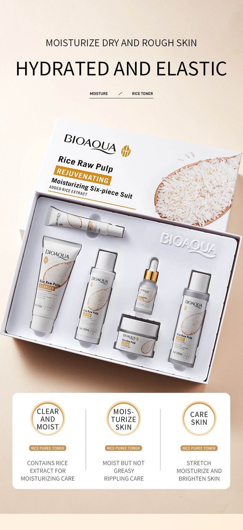 Skin Rejuvenation Moisturizing Six-piece Set - Get To Find It, LLC