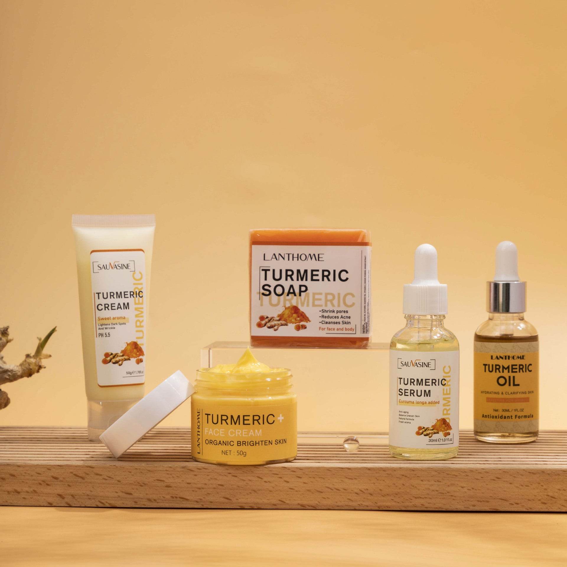 Turmeric Moisturizing Skincare 5-piece Set - Get To Find It, LLC