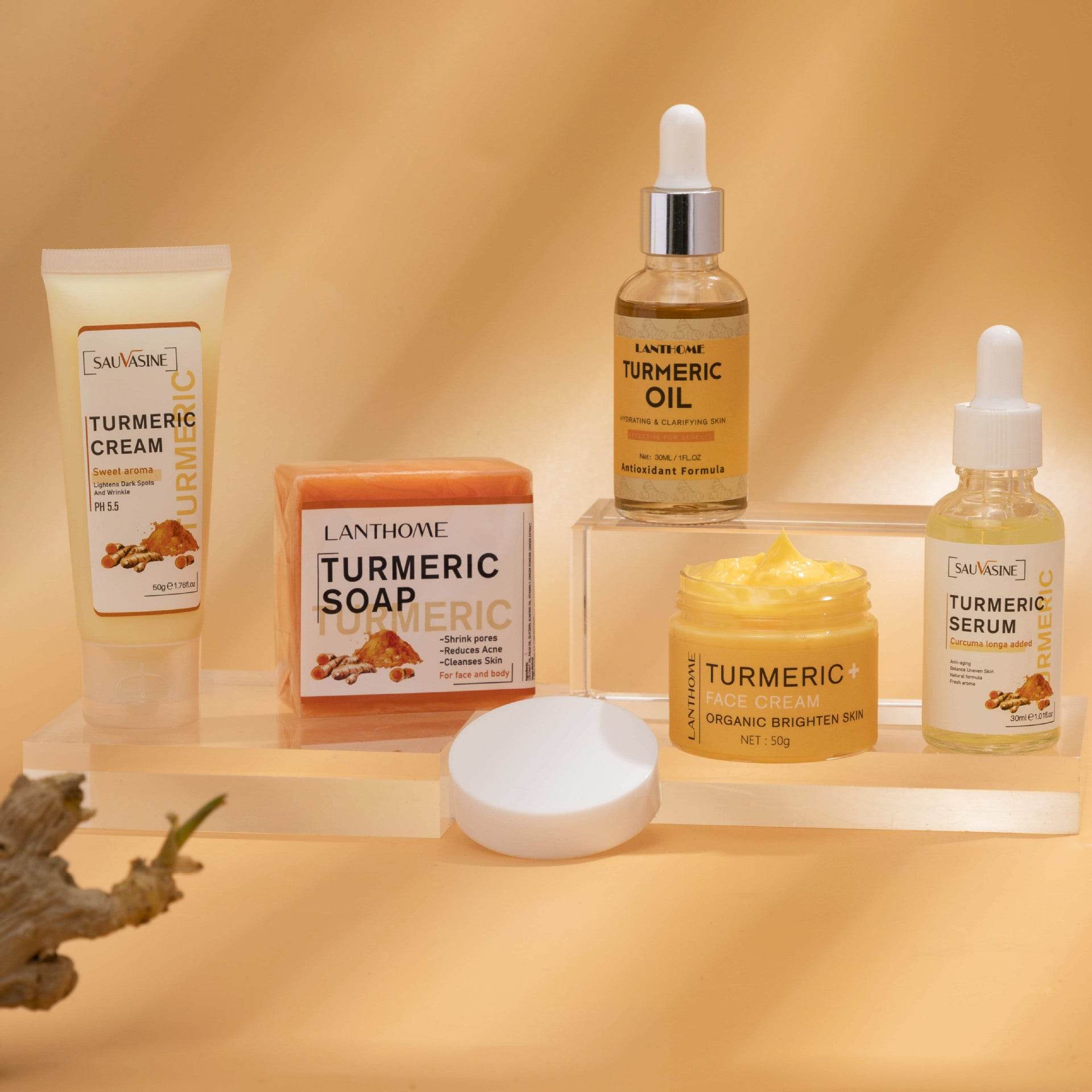 Turmeric Moisturizing Skincare 5-piece Set - Get To Find It, LLC