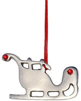 Handmade Christmas Ornaments Set of 8 with Red Ruby Gold Juniper