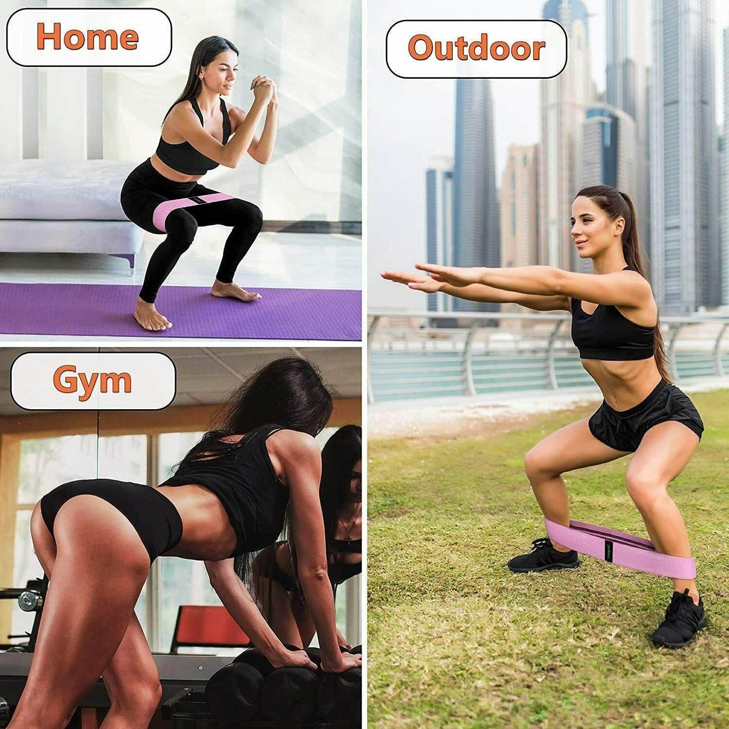 3-Piece Workout Resistance Bands - Get To Find It, LLC