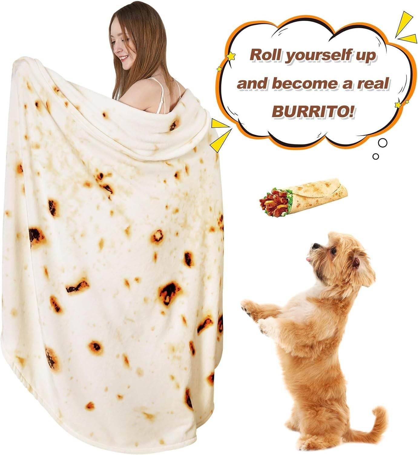 Fun Burritos Double Sided Blanket - Get To Find It, LLC