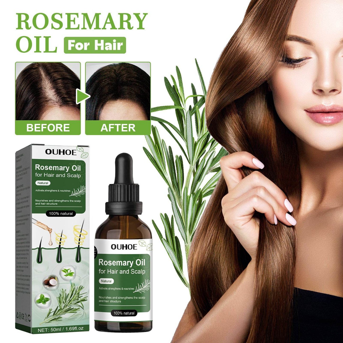 Anti-breakage Nourishing Hair Care Essential Oil - Get To Find It, LLC