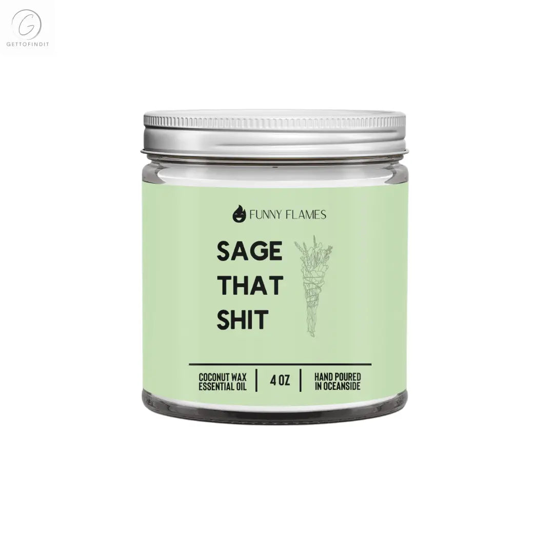 Sage That Shit DC-Funny Candle Co
