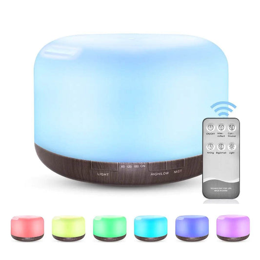 Multicolor LED Aromatherapy Diffuser with Remote - Get To Find It, LLC