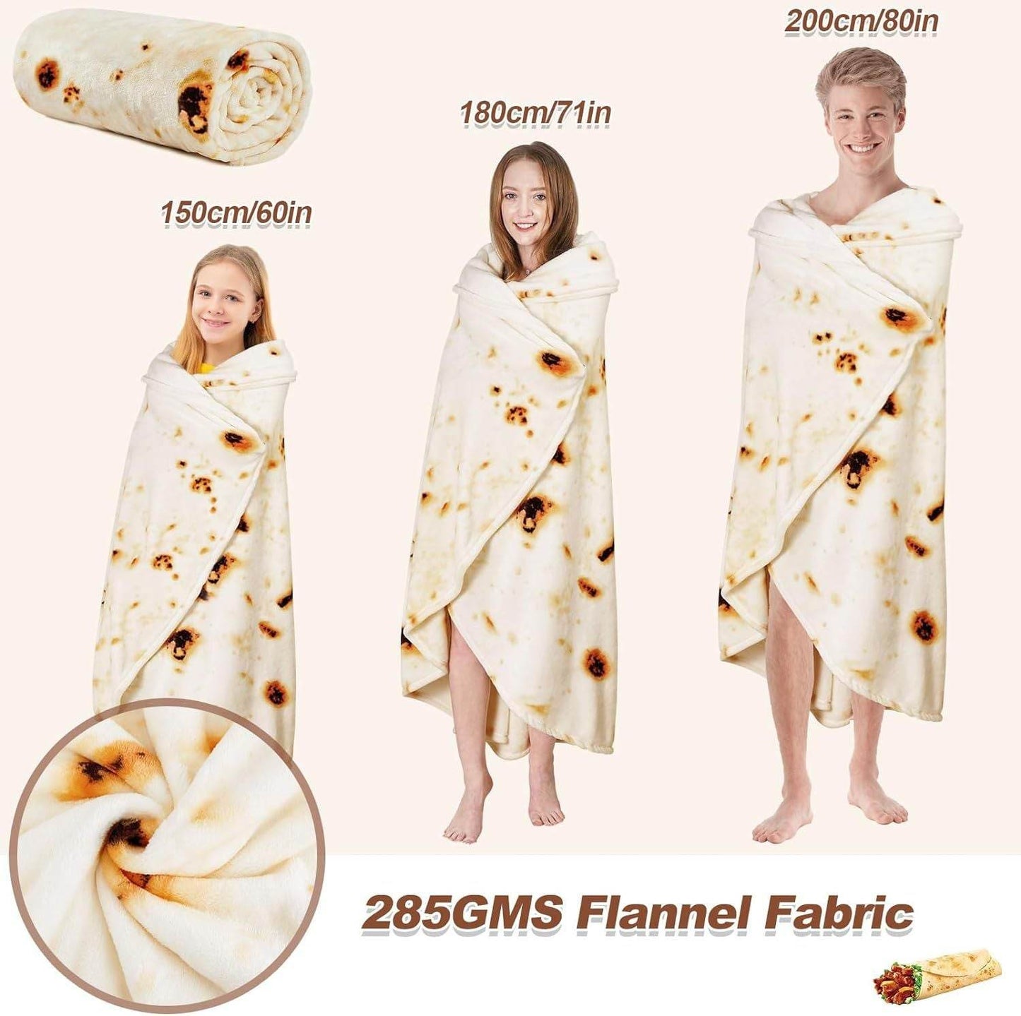 Fun Burritos Double Sided Blanket - Get To Find It, LLC