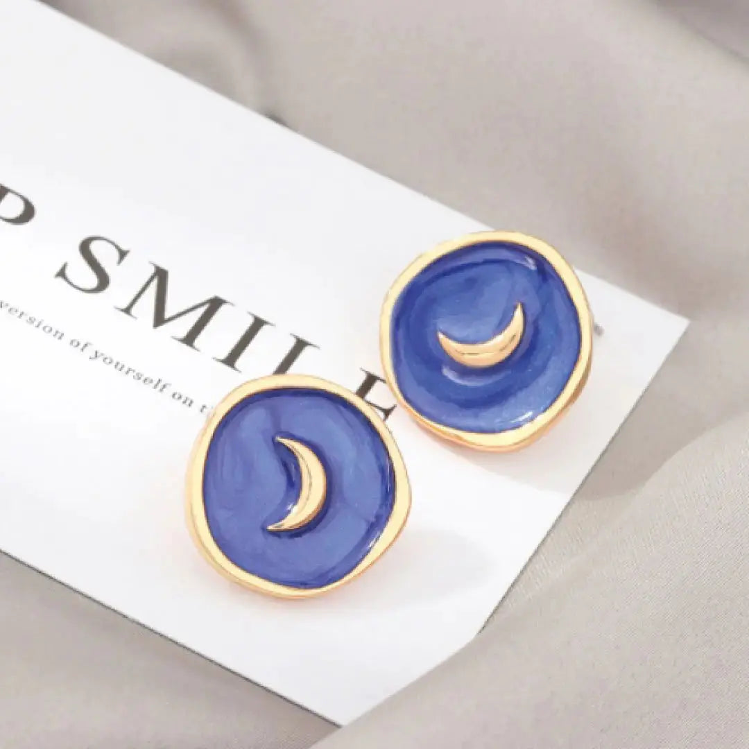 Astral Earrings Navy Get To Find It, LLC