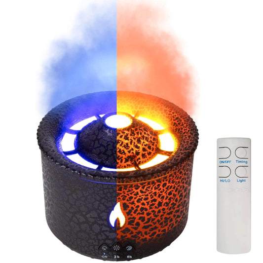 Volcano Diffuser for Essential Oils Aromatherapy Humidifier Diffuser Black 360ml - Get To Find It, LLC