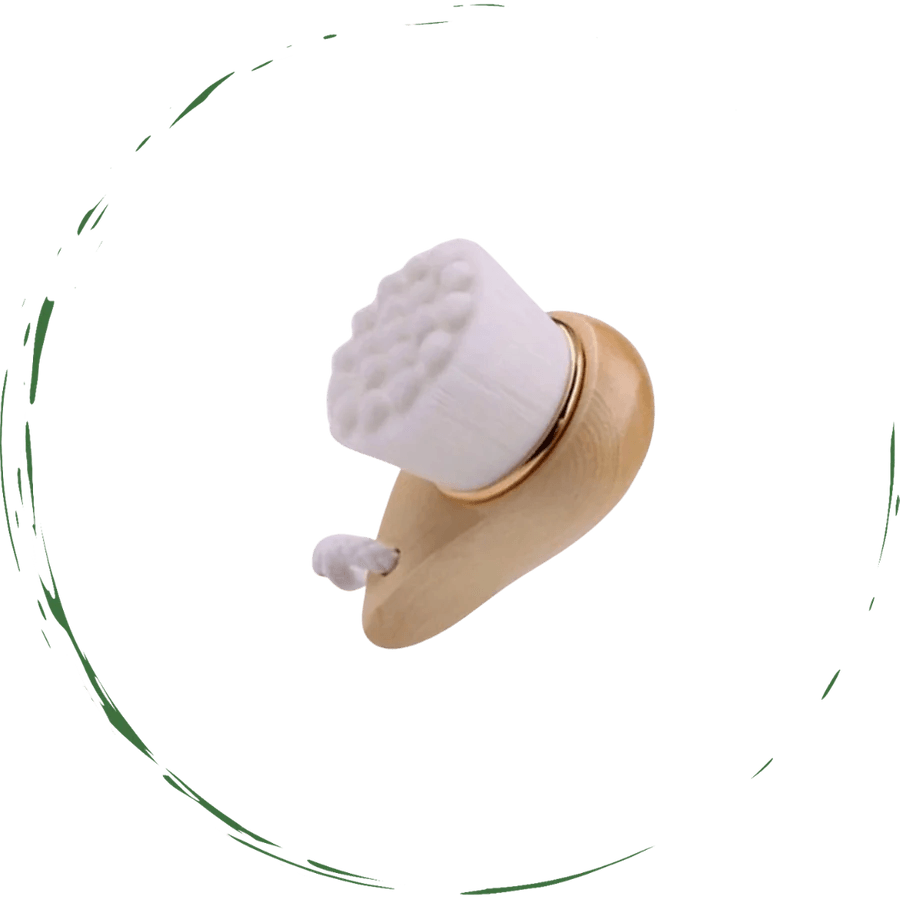 Facial Brush with Bamboo Handle - Get To Find It, LLC