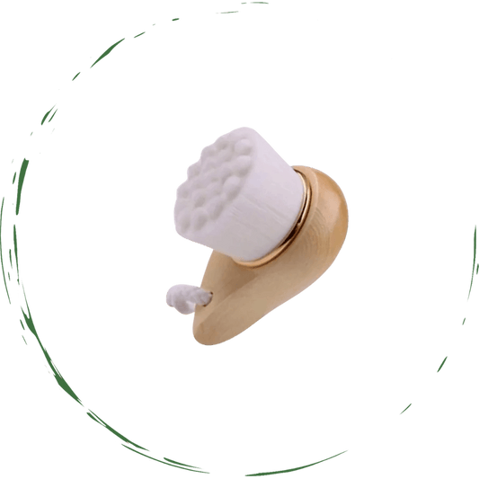 Facial Brush with Bamboo Handle - Get To Find It, LLC