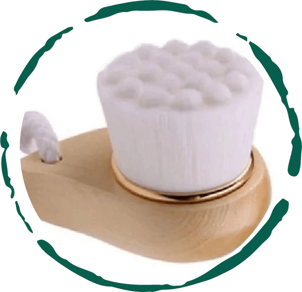Facial Brush with Bamboo Handle - Get To Find It, LLC