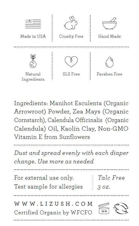 ORGANIC BABY POWDER - Talc Free - Get To Find It, LLC
