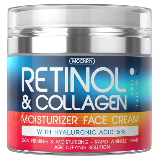Retinol Cream for Face Collagen Retinol Moisturizer with Hyaluronic Acid 1.8 Oz - Get To Find It, LLC