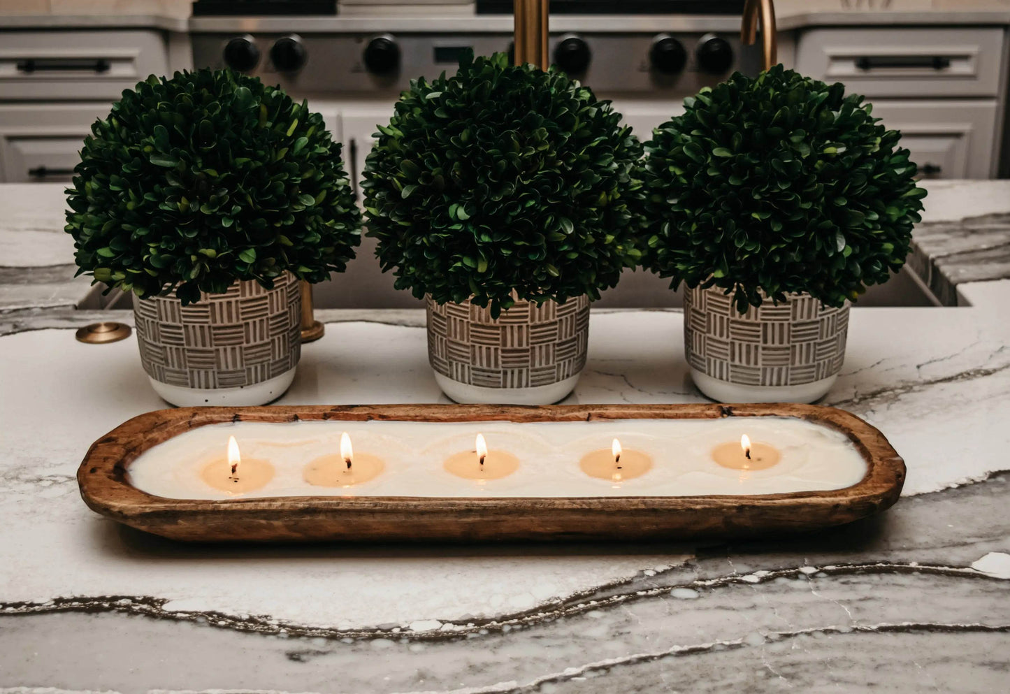 5-Wick Dough Bowl Soy Candles - Get To Find It, LLC