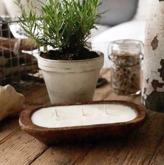 3-Wick Dough Bowl Soy Candles - Get To Find It, LLC