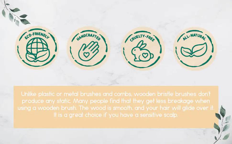 Wooden Detangling Hair Brush - Get To Find It, LLC