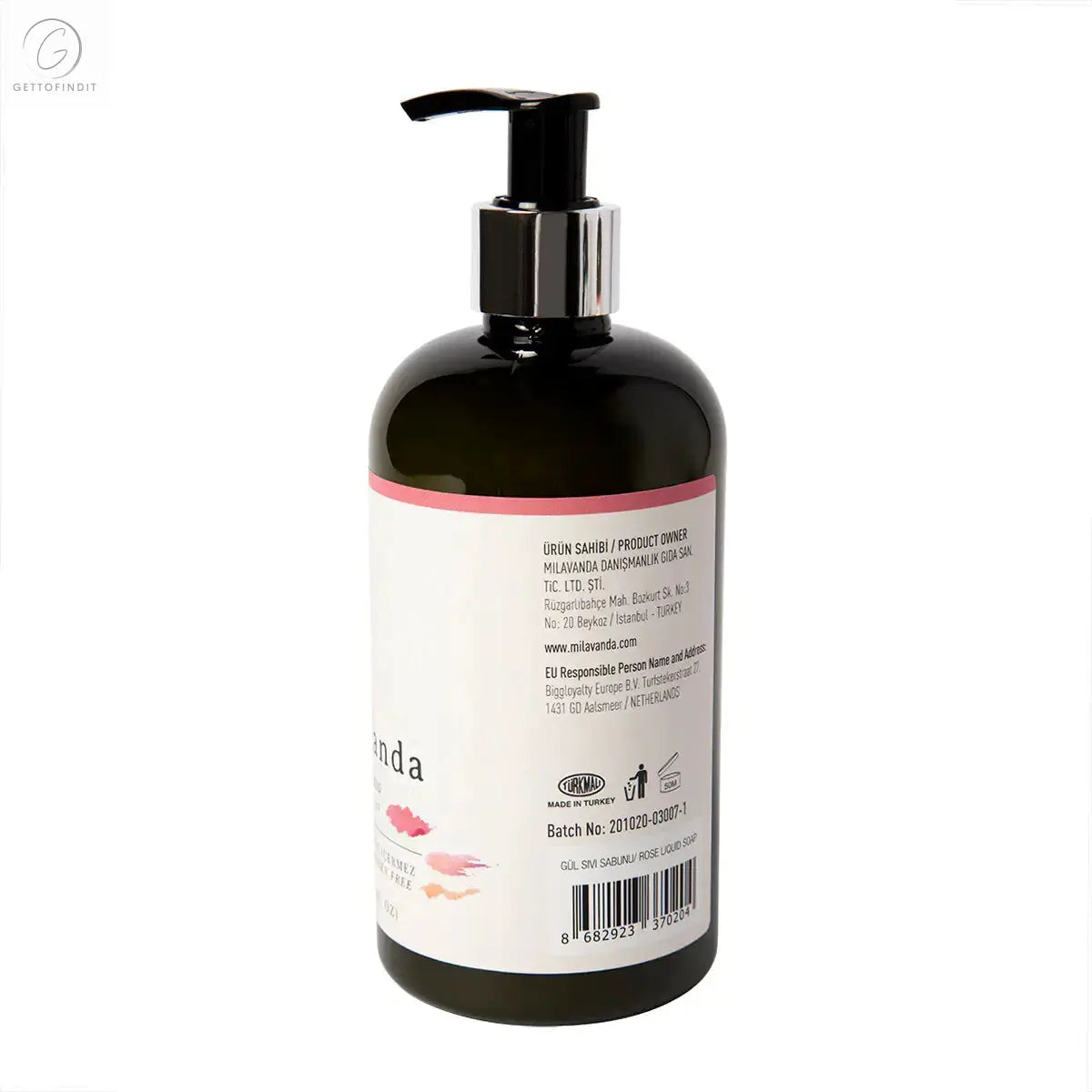 Milavanda Elegant Rose Hand Wash 400ml Get To Find It, LLC