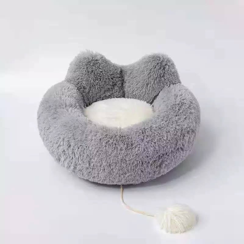 COZY PLUSH PET BED FOR CAT OR SMALL DOG