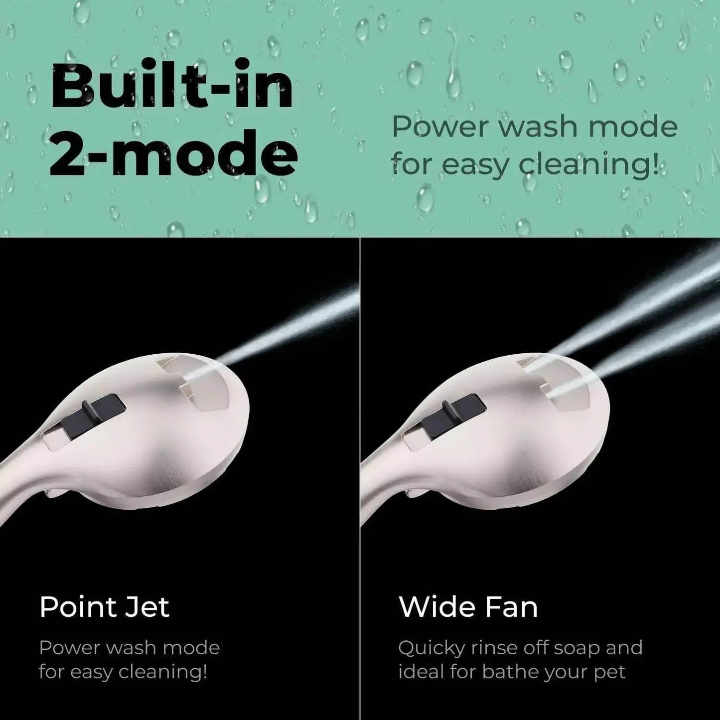High Pressure Shower Head with Handheld 8 Spray Settings High Flow - Get To Find It, LLC