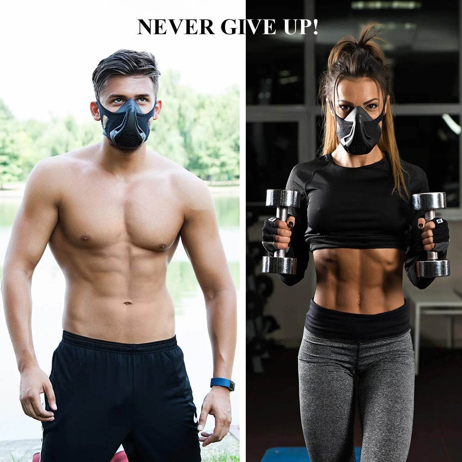 Elevation Resistance Training Cardio Workout Sports Mask With 24 levels - Get To Find It, LLC
