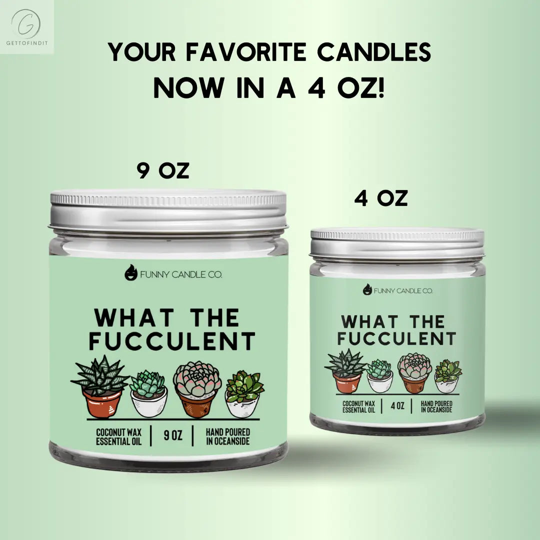 What The Fucculent DC-Funny Candle Co