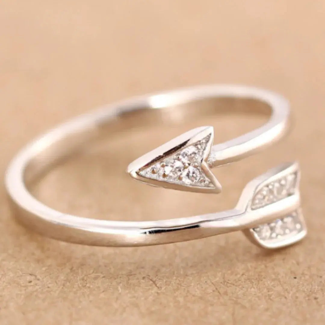Arrow Rhinestone Ring Get To Find It, LLC