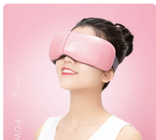 Discover Soothing Eye Relief with Our Bluetooth-Compatible Vibrating Hot Compress Airbag Kneading Sleep Aid Eye Protection Device