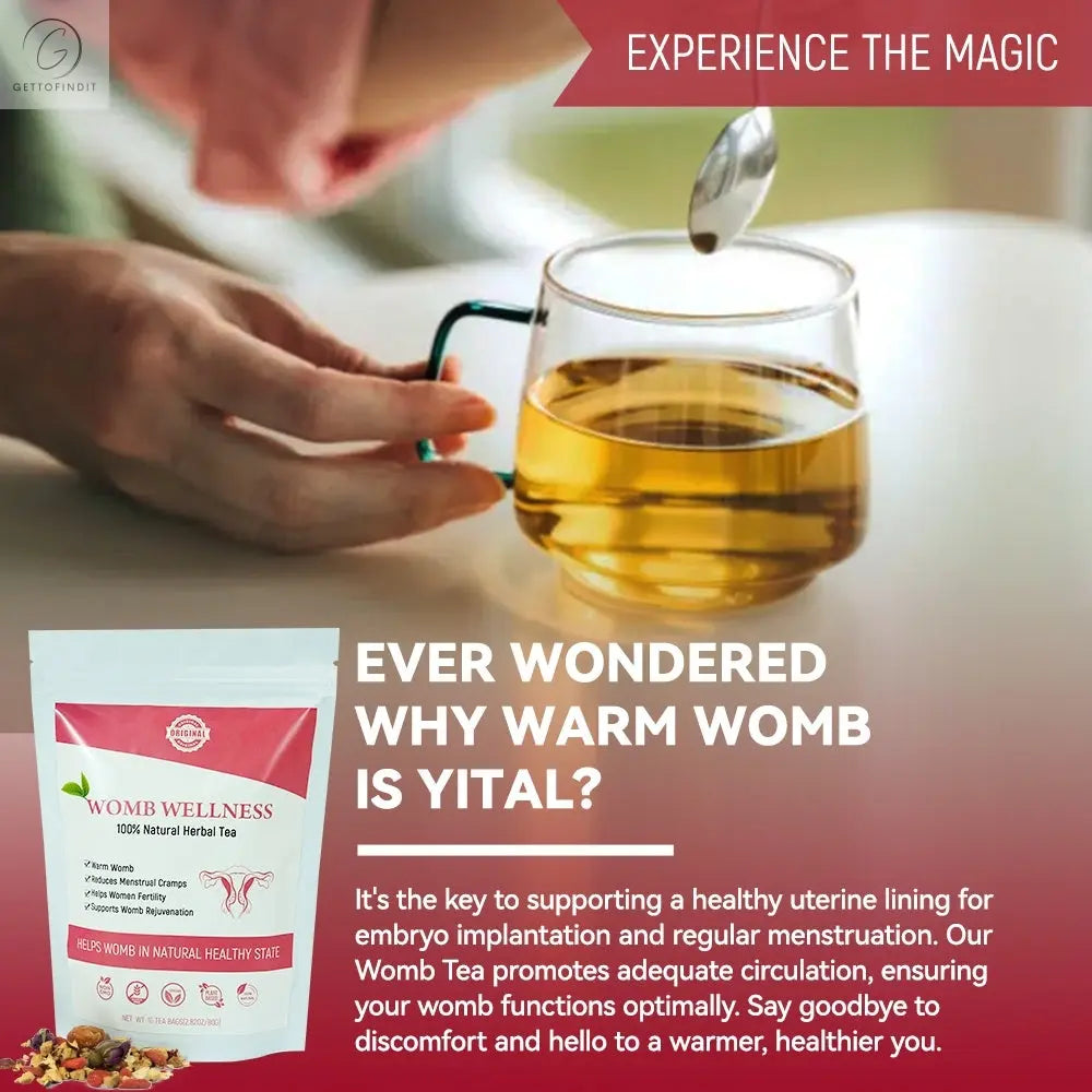 Chinaherbs Natural Womb Tea Female Period Menstrual Cramps Warmer Hormone Balance Glowing Beauty Care Packaged In Bag Classic Brands LLC