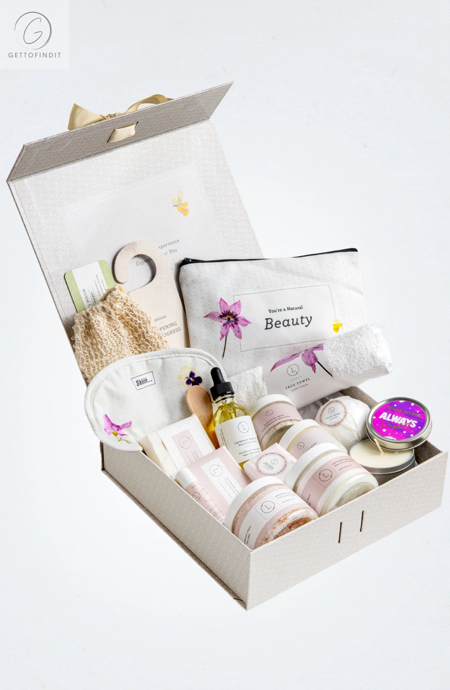 A Special Day Gift, Birthday Gift Basket, Lavender Natural Bath & Body DC-Lizush