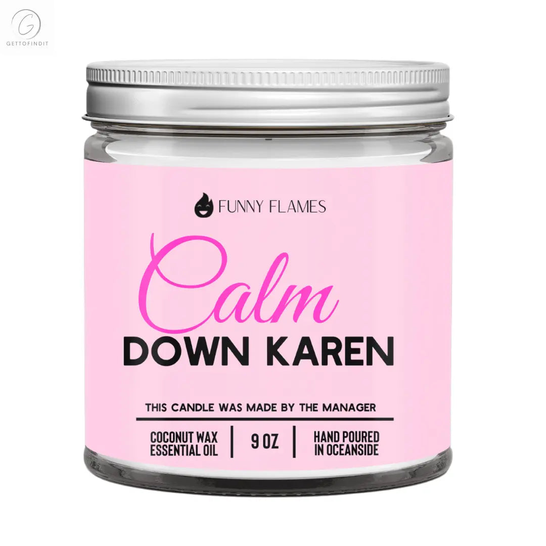 Calm down Karen DC-Funny Candle Co