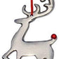 Handmade Christmas Ornaments Set of 8 with Red Ruby
