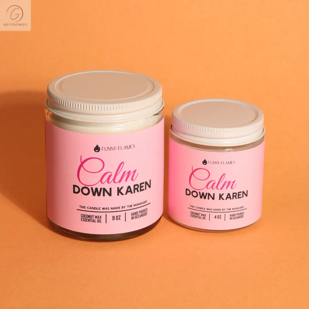 Calm down Karen DC-Funny Candle Co