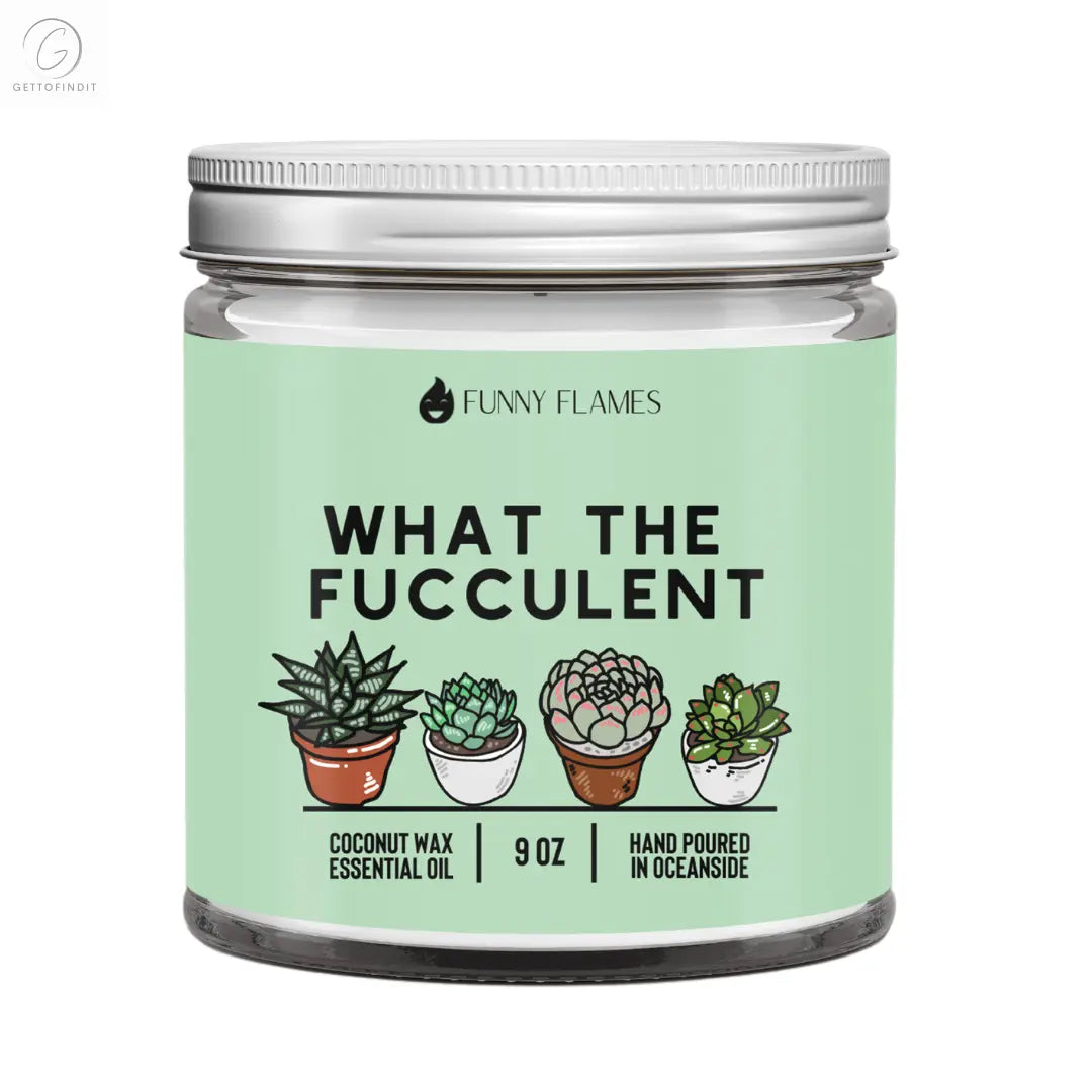 What The Fucculent DC-Funny Candle Co