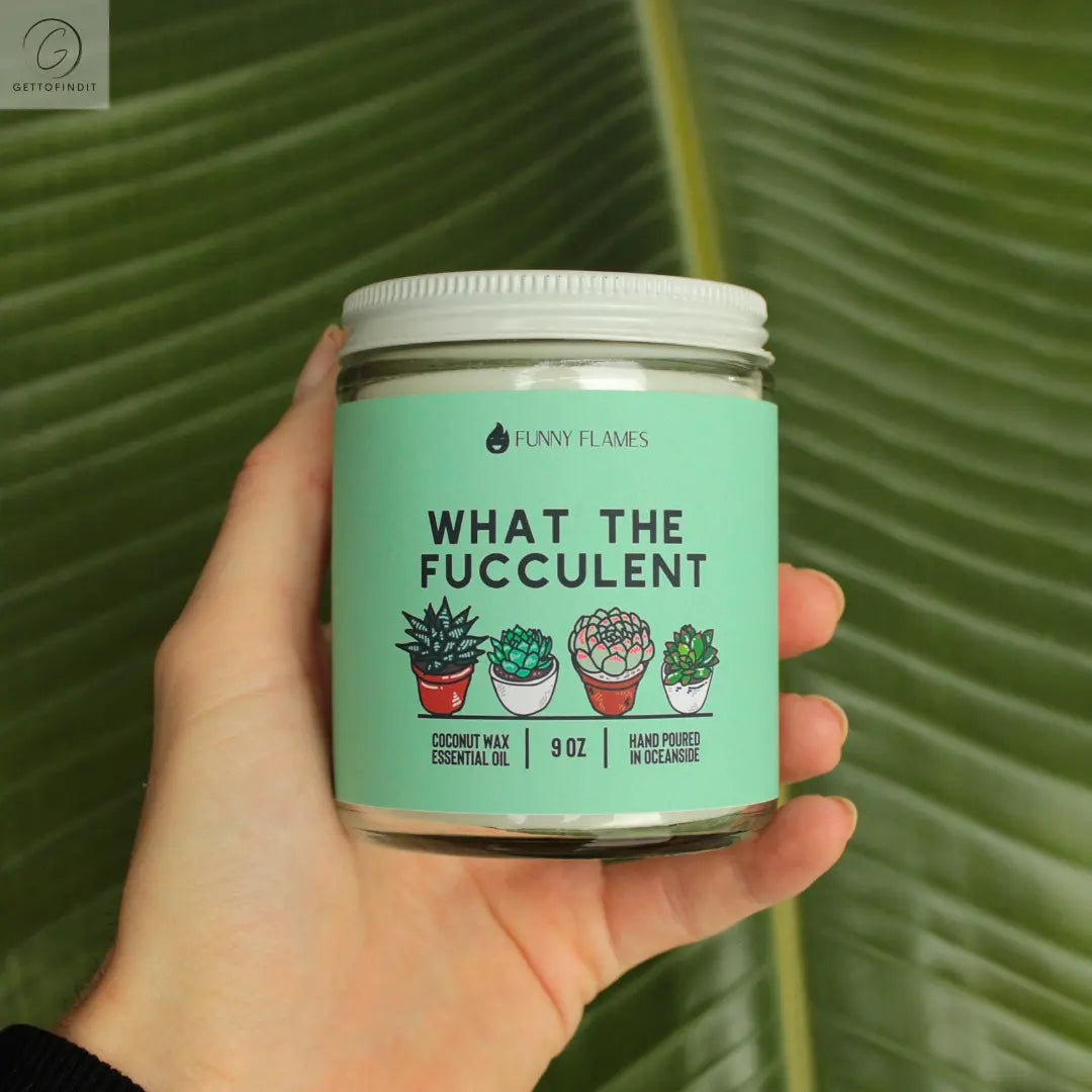 What The Fucculent DC-Funny Candle Co