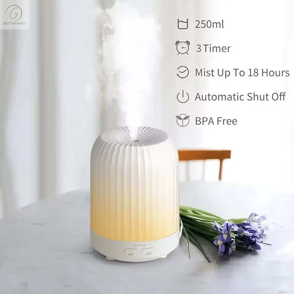 Aroma Diffuser — 250ml with Color Night Light