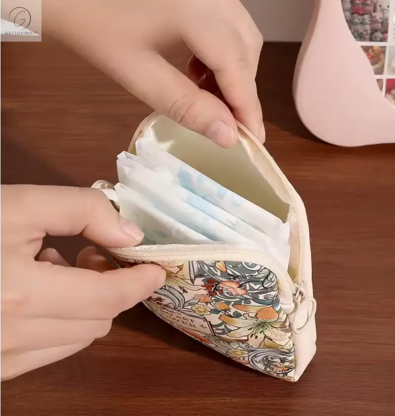 Period Bag — Menstrual Cup & Sanitary Pad Pouch 