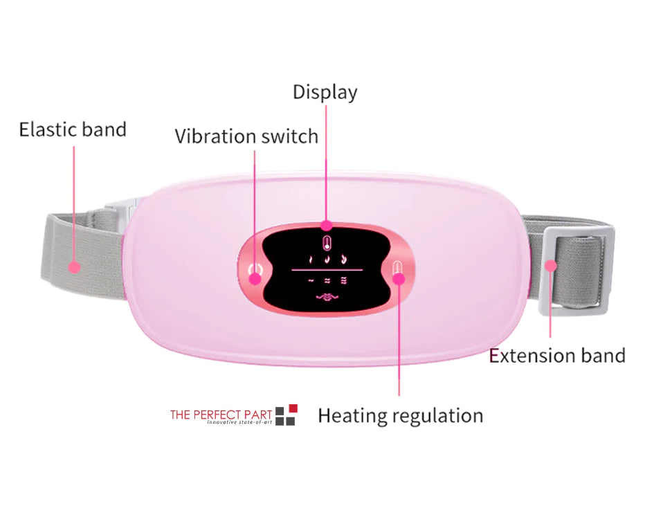 Heating Vibrating Menstrual Belt for Cramp Relief