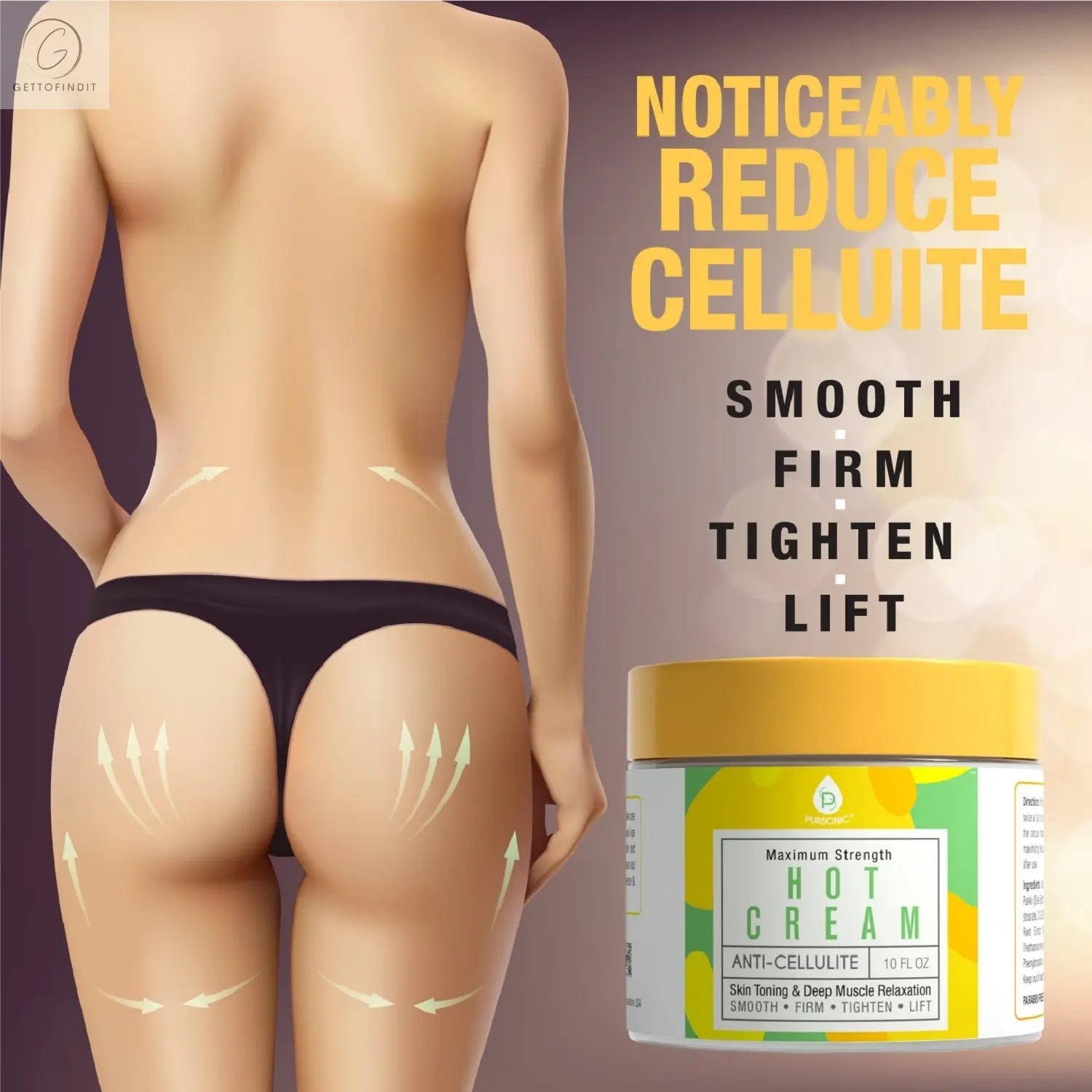 Anti Cellulite & Muscle Relaxation Hot Cream DC-PURSONIC