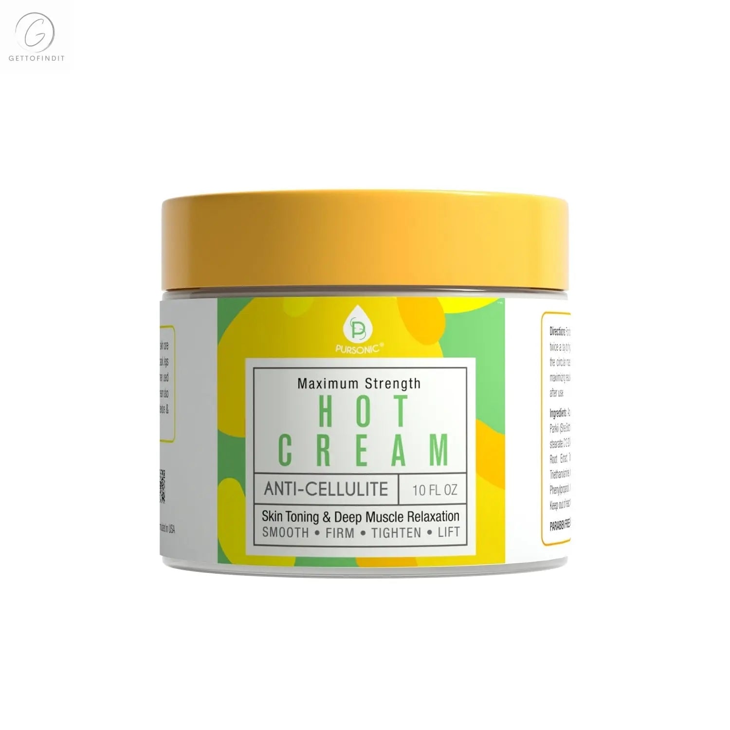 Anti Cellulite & Muscle Relaxation Hot Cream DC-PURSONIC