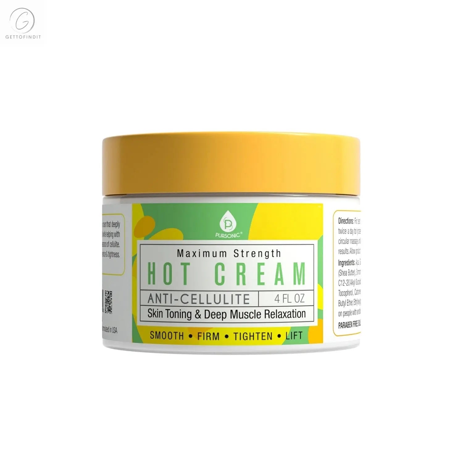 Anti Cellulite & Muscle Relaxation Hot Cream DC-PURSONIC