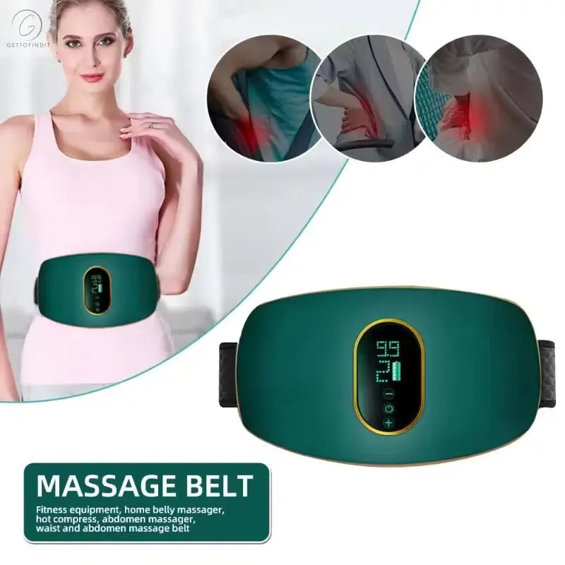 Rechargeable Body Slimming & Massage Fitness Belt — 3 Modes for Fat Burning & Digestive Relief 