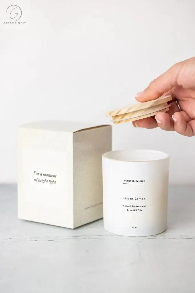 Citrus Breeze Soy Candle - Large Glass Container Get To Find It, LLC