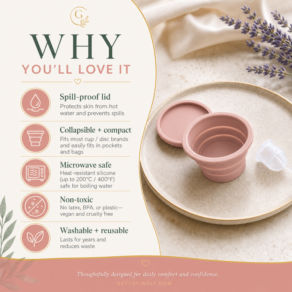 VOXAPOD® On-the-Go Menstrual Cup Sterilizer