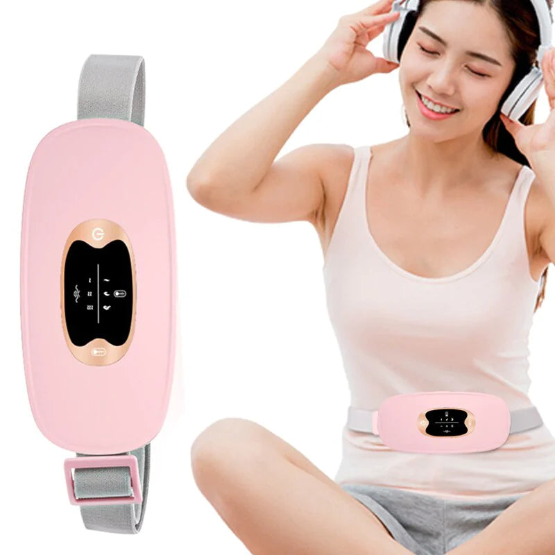 Heating Vibrating Menstrual Belt for Cramp Relief