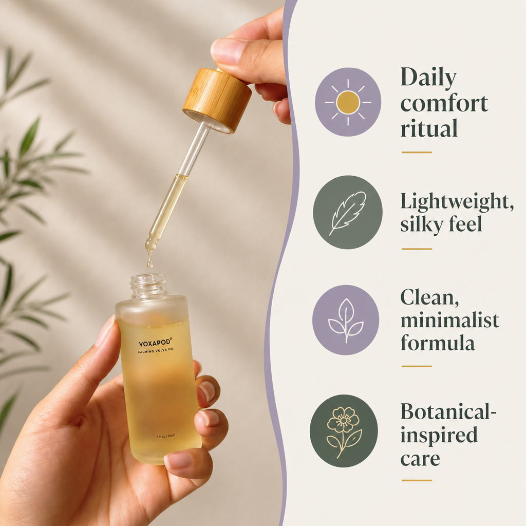 VOXAPOD® Calming Vulva Oil — Moisturizing Botanical Blend