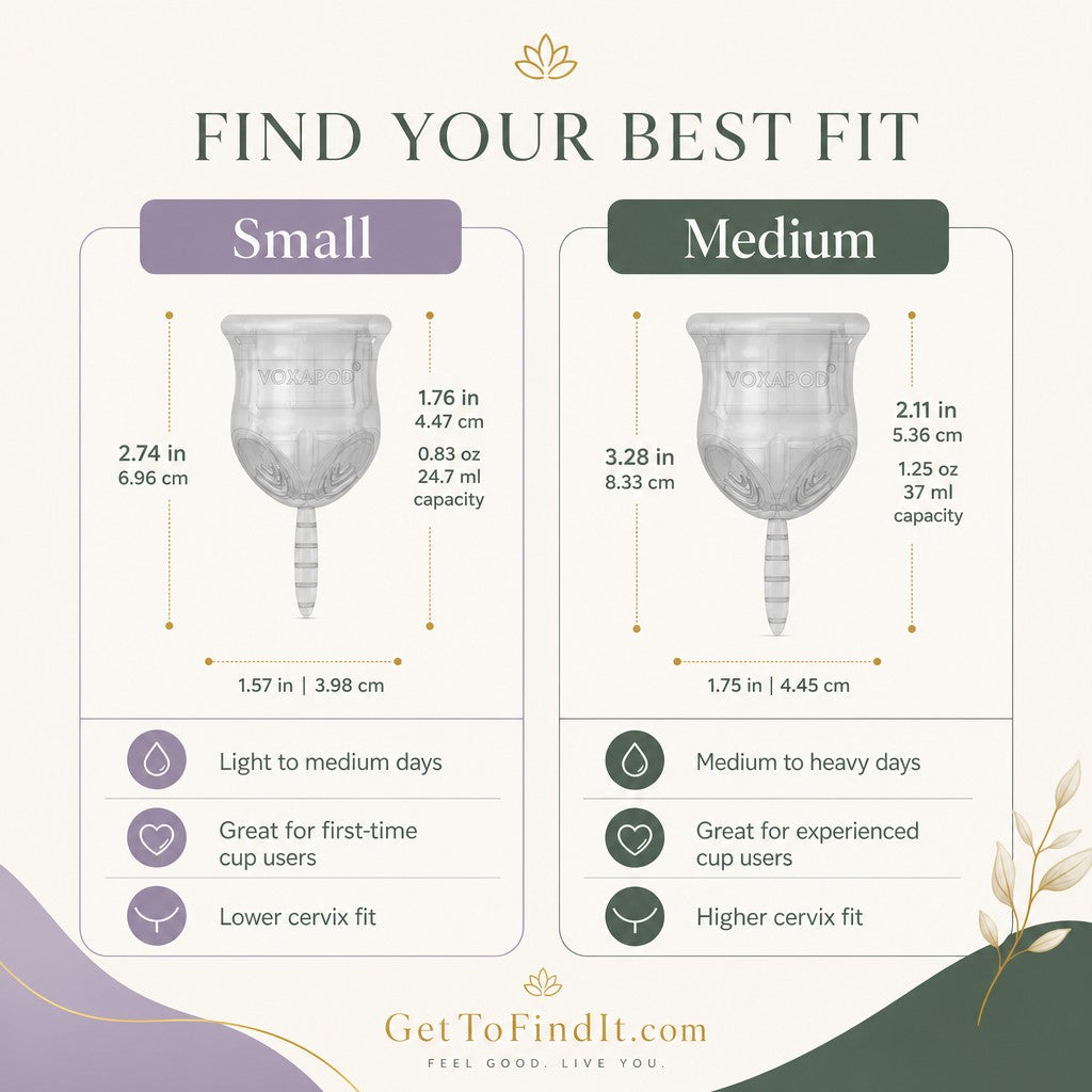 VOXAPOD® Menstrual Cup — FDA-Approved Medical-Grade Silicone