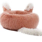 Plush Pet Bed with Ears and Tail for Cats and Small Dogs