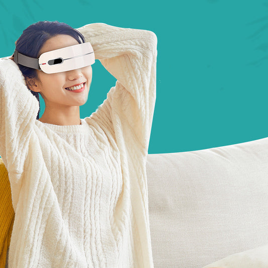 Bluetooth-compatible Vibrating Hot Compress Airbag Kneading Sleep Aid Eye Protection Device